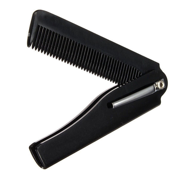 Hot Fashion Mens Womens Handmade Folding Pocket Clip Hair Moustache Beard Comb