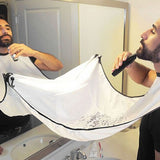 51.2x32.3" Pongee Beard Care Shave Apron Bib Trimmer Facial Hair Cape Sink Black